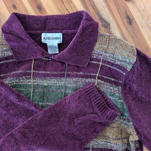 Alfred Dunner Women's Purple Sweater